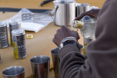 Preparations for the sundowner