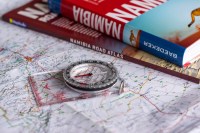 Route planning for our holiday in Namibia.