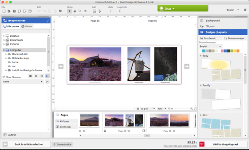 The Saal software is easy to use, but has its quirks