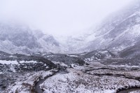 Horrible weather in Corrie Fee, Scotland.