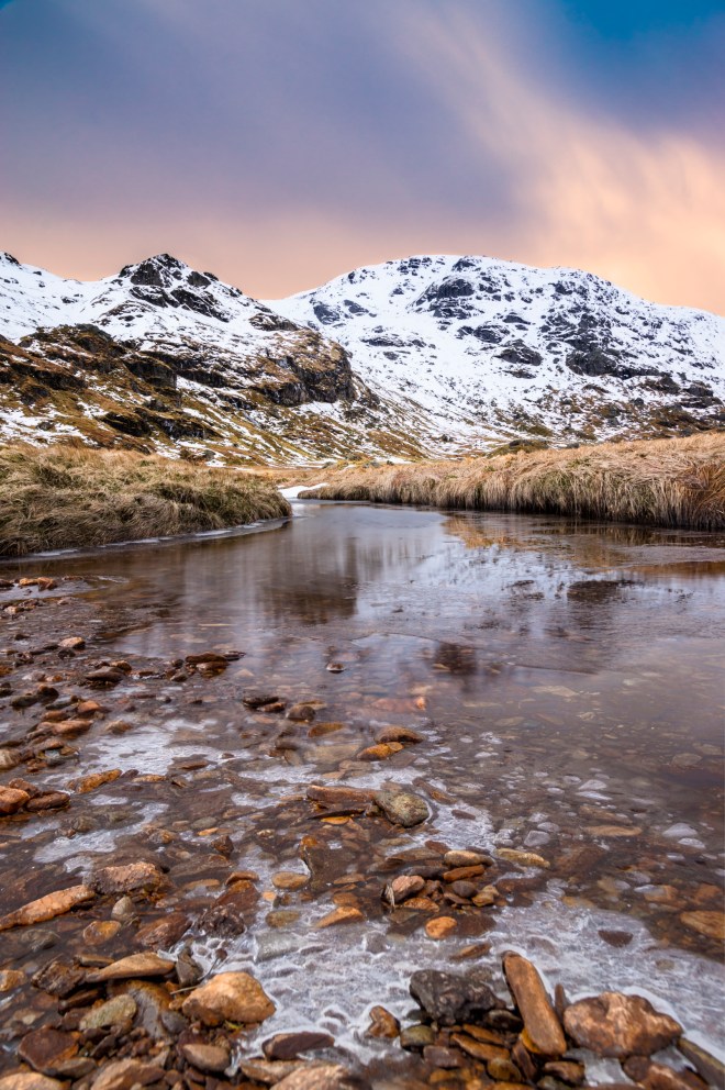 The Scottish highlands captured near Ben Vane, Loch Lomond.